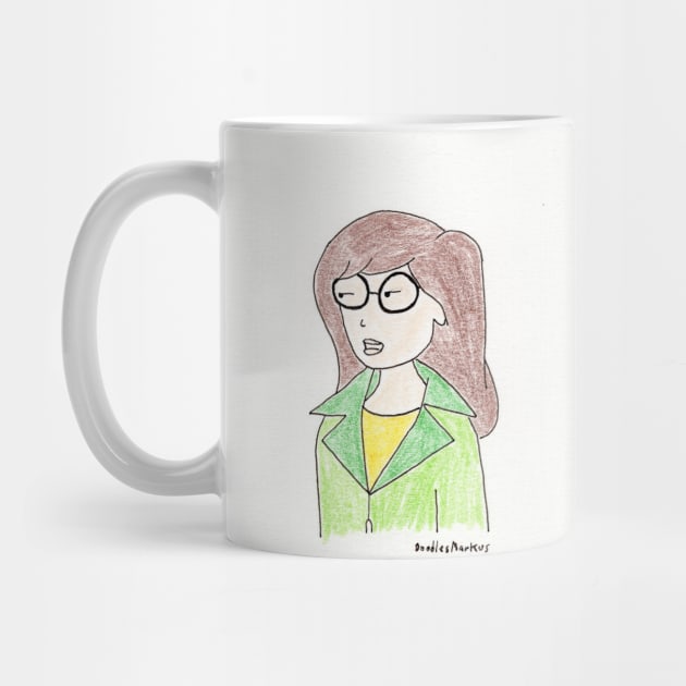 Daria (white background) by doodlesmarkus